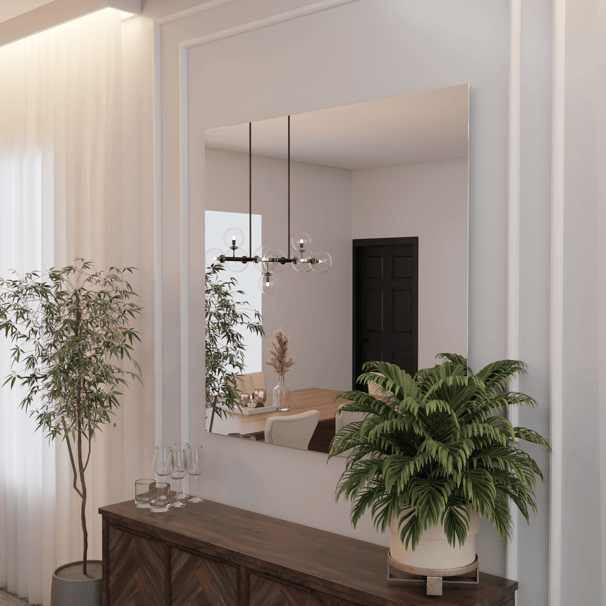 Quadratischer Wandspiegel CLASSIC – AD-INNOVATION