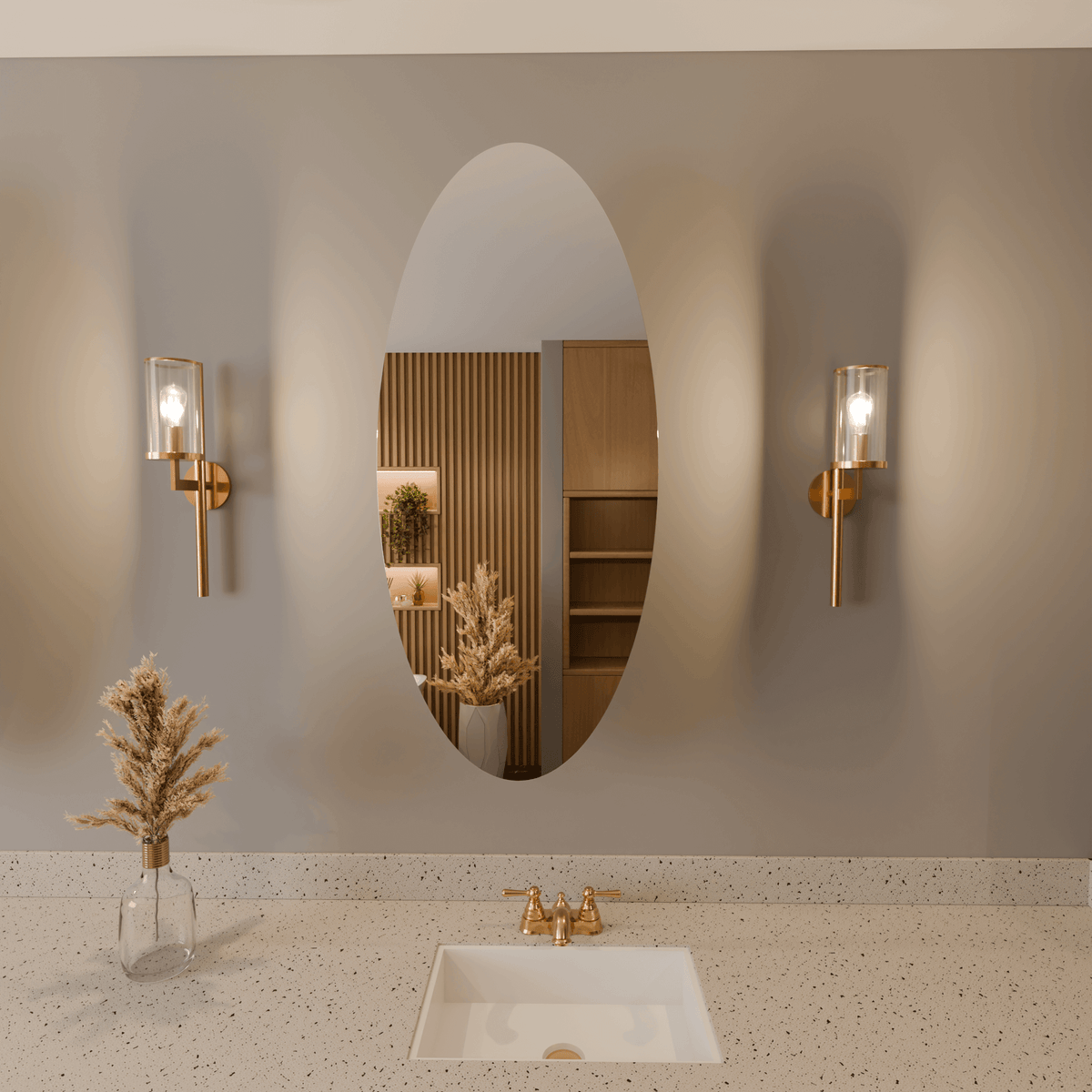 Elliptischer Wandspiegel CLASSIC – AD-INNOVATION