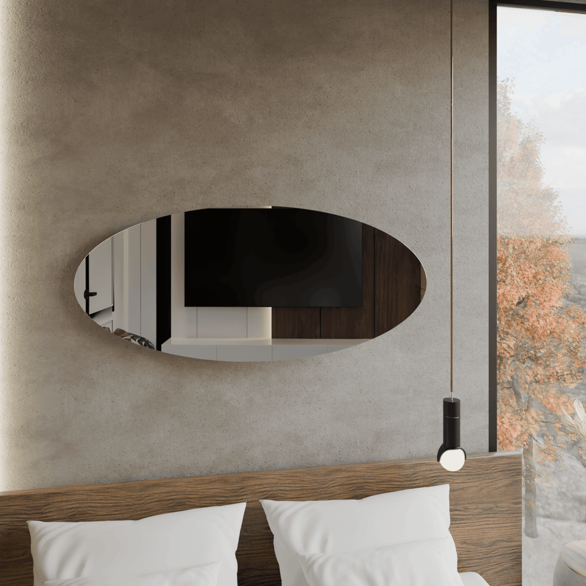 Elliptischer Wandspiegel CLASSIC – AD-INNOVATION