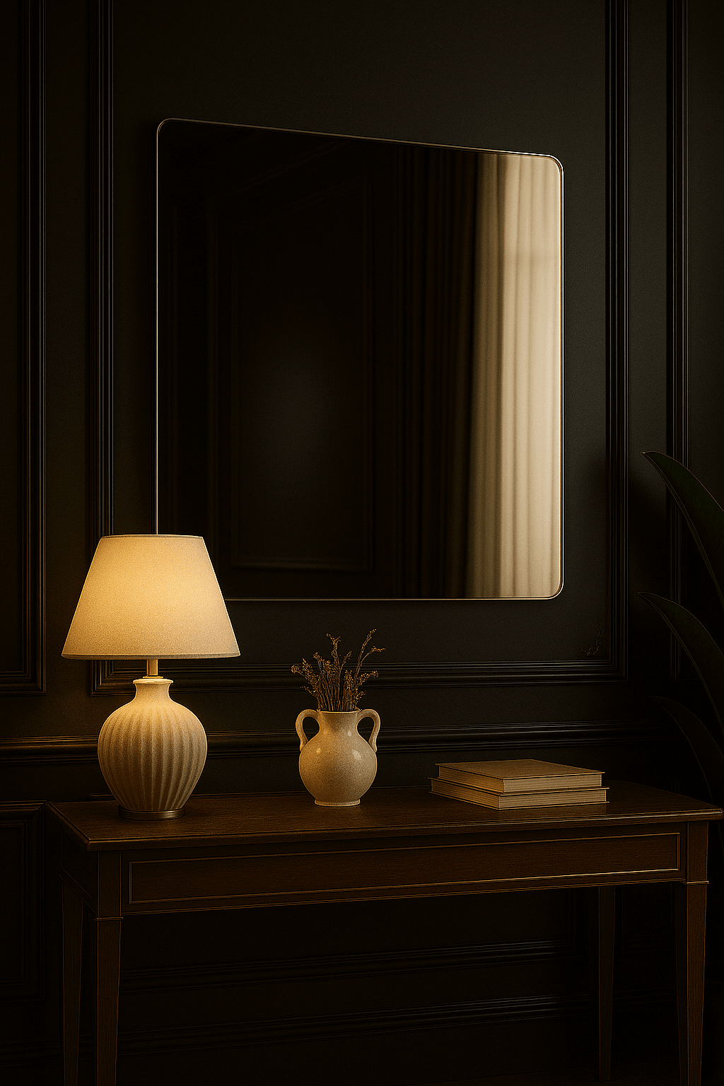 Lustro Ścienne Kwadratowe CLASSIC z zaokrąglonymi rogami - AD-INNOVATION