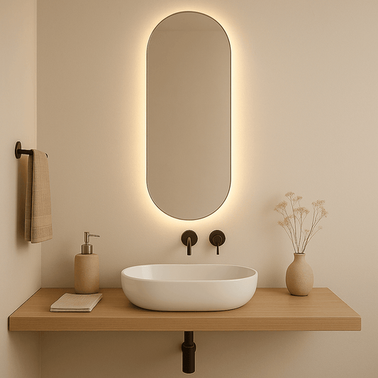 Zdjęcie przedstawiające Lustro Podświetlane Owalne LED - AD-INNOVATION