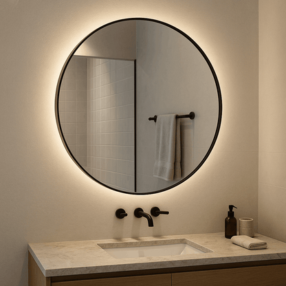 Lustro Okrągłe w Ramie LED SLIM - AD-INNOVATION