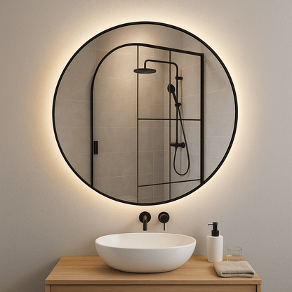 Lustro Okrągłe w Ramie LED SLIM - AD-INNOVATION