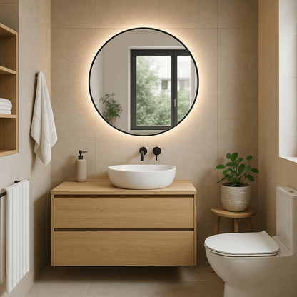 Lustro Okrągłe w Ramie LED SLIM - AD-INNOVATION