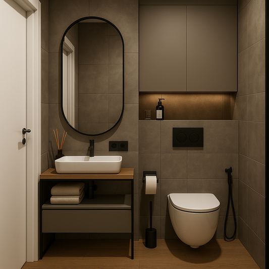 Ovaler Spiegel im SLIM-Rahmen