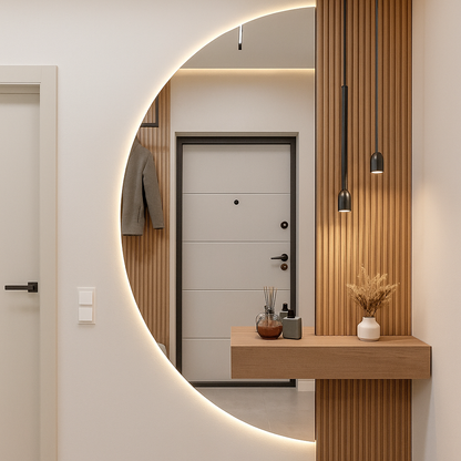 Lustro Ścienne Półokrągłe LED CLASSIC