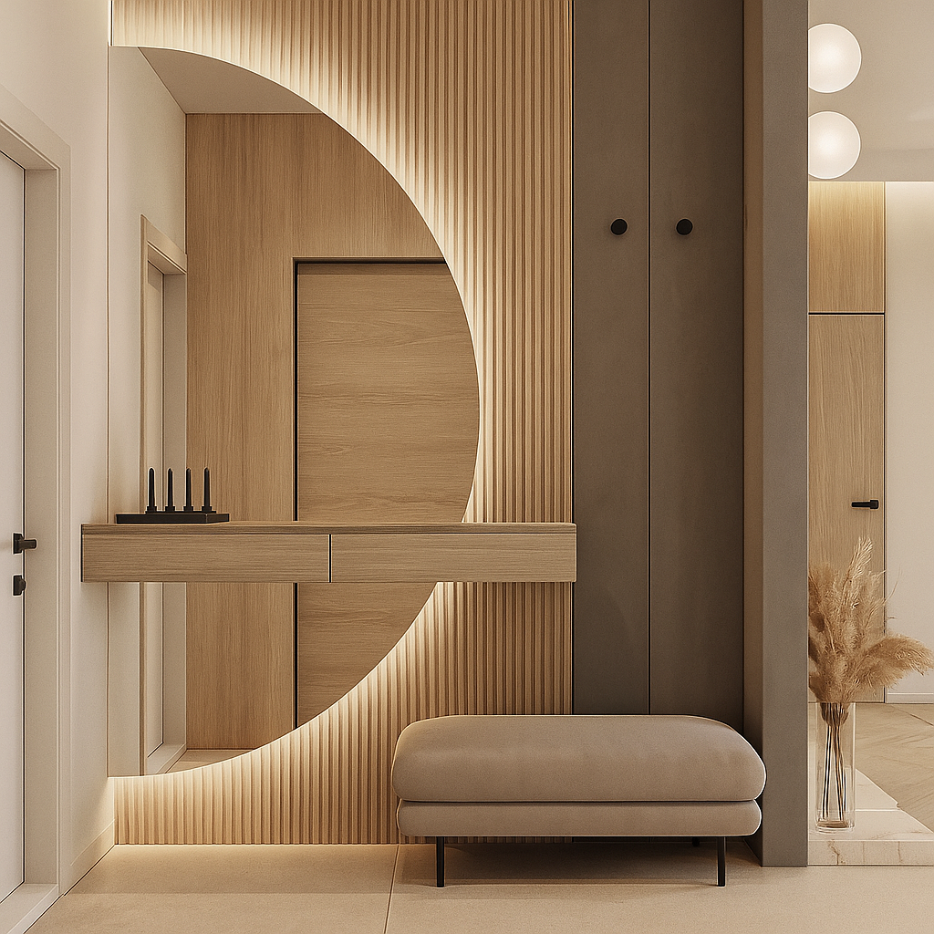 Lustro Ścienne Półokrągłe LED CLASSIC