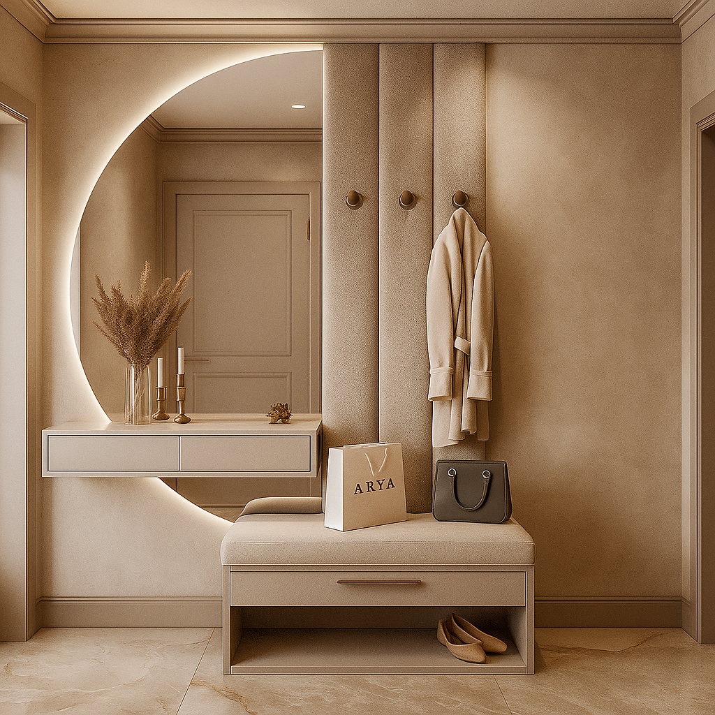 Lustro Ścienne Półokrągłe LED CLASSIC