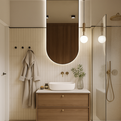 Lustro LED Półowalne CLASSIC