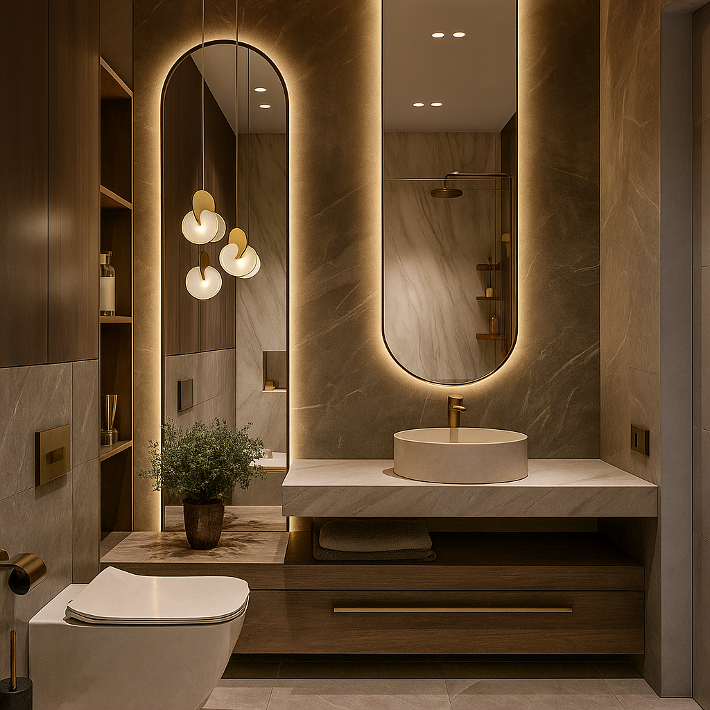 Lustro LED Półowalne CLASSIC