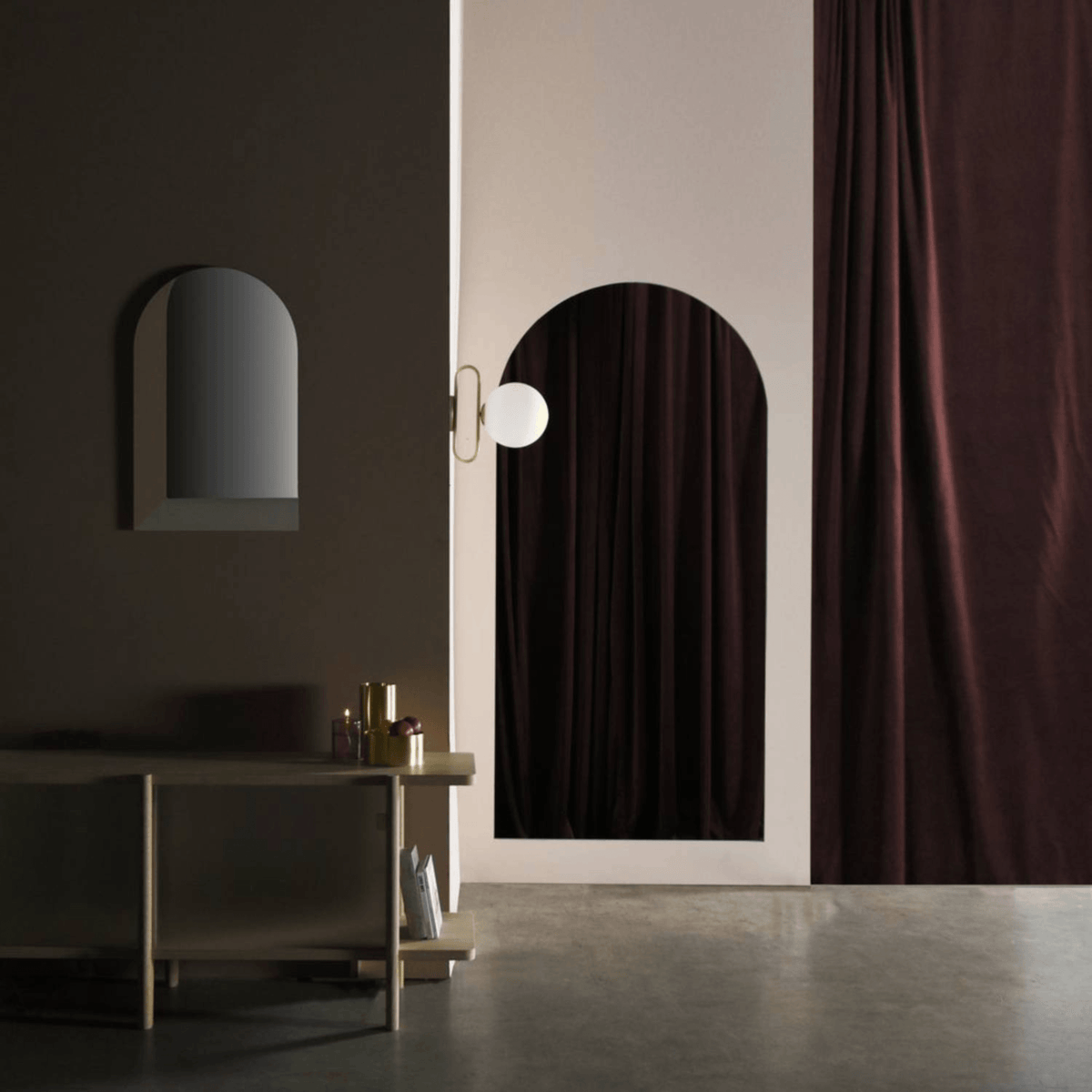 Bogenförmiger Wandspiegel CLASSIC – AD-INNOVATION