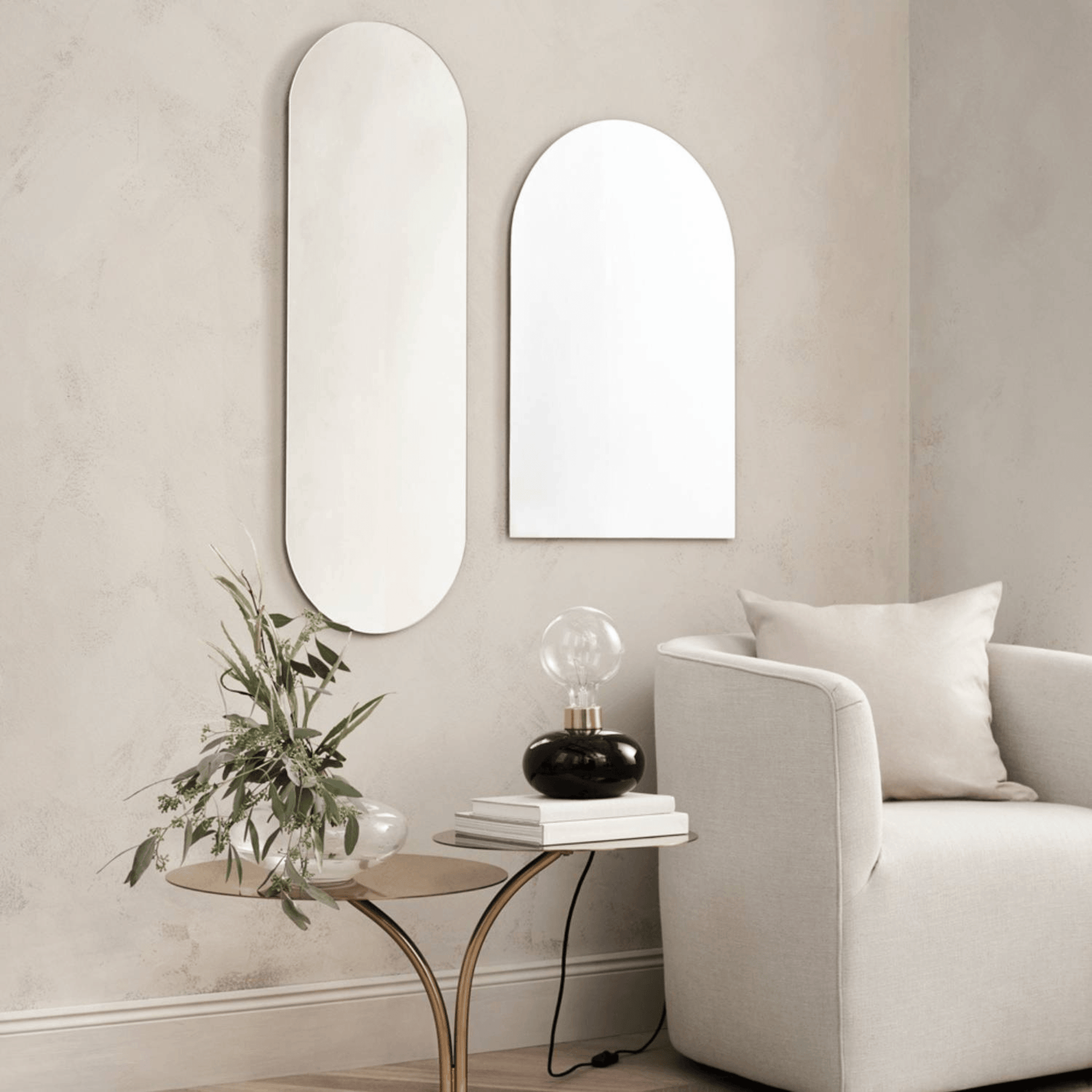 Lustro Ścienne Półowalne CLASSIC - AD-INNOVATION