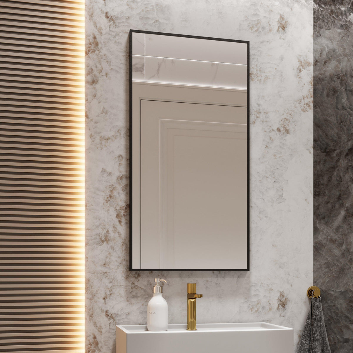 Rechteckiger Wandspiegel SLIM – AD-INNOVATION