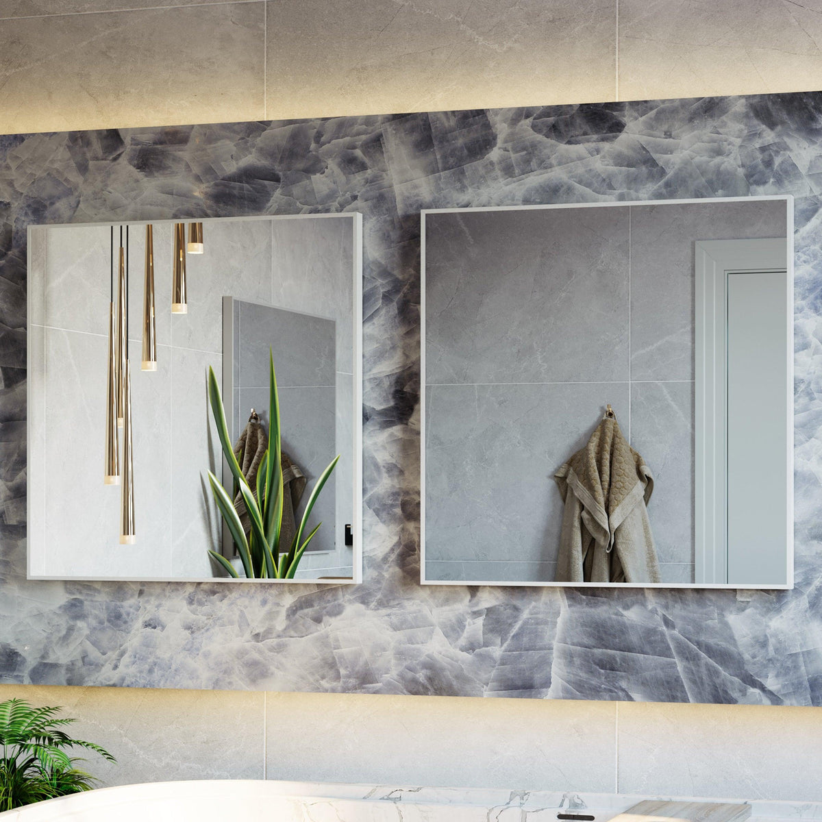 Quadratischer Wandspiegel SLIM – AD-INNOVATION