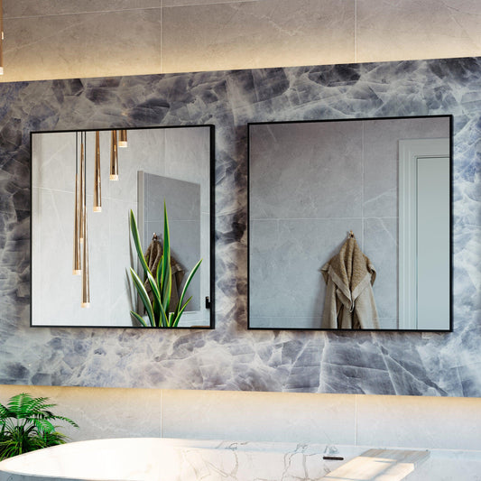 Zdjęcie przedstawiające Lustro Ścienne Kwadratowe SLIM - AD-INNOVATION