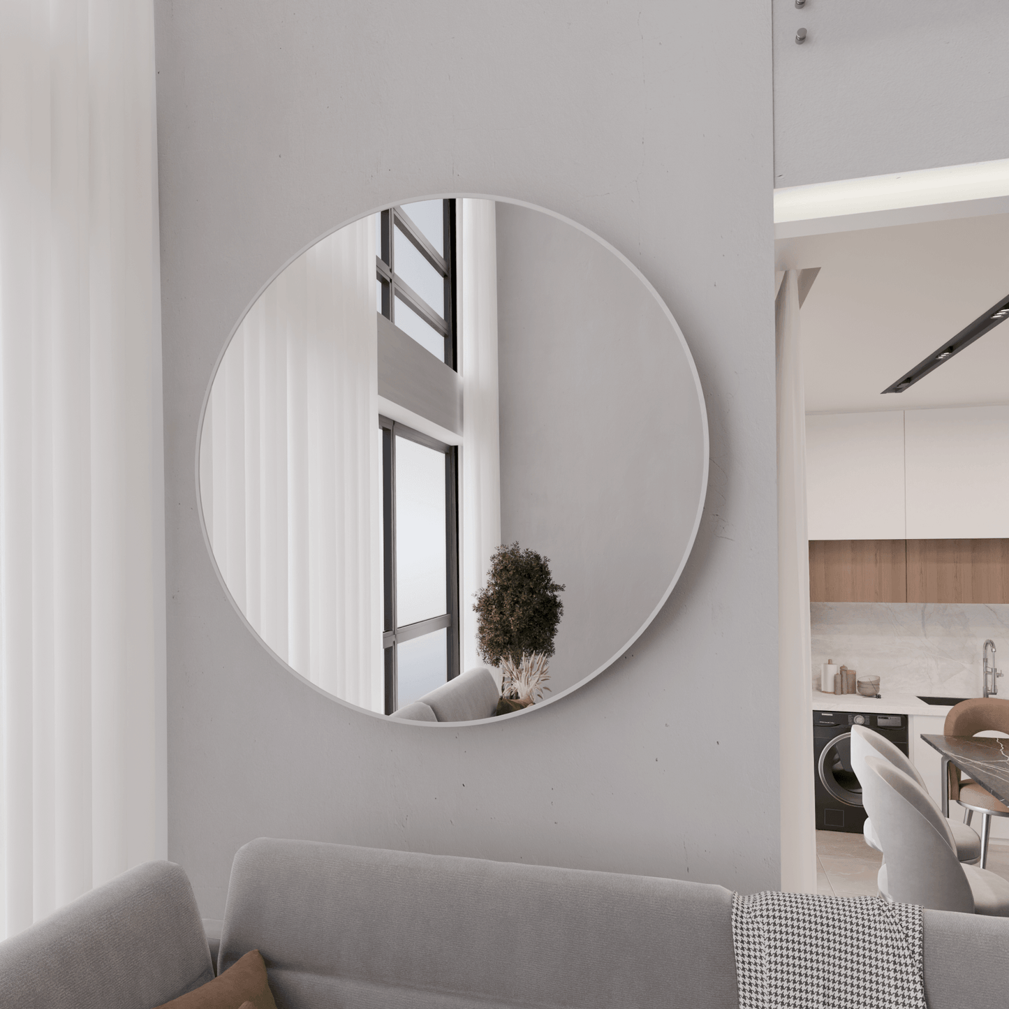 Lustro Ścienne Okrągłe SLIM - AD-INNOVATION