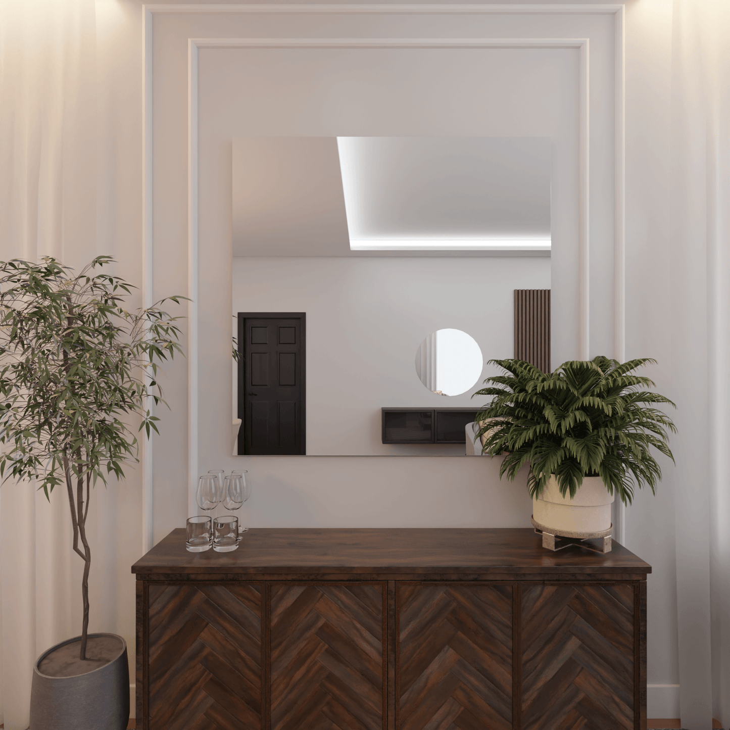 Lustro Ścienne Kwadratowe CLASSIC - AD-INNOVATION