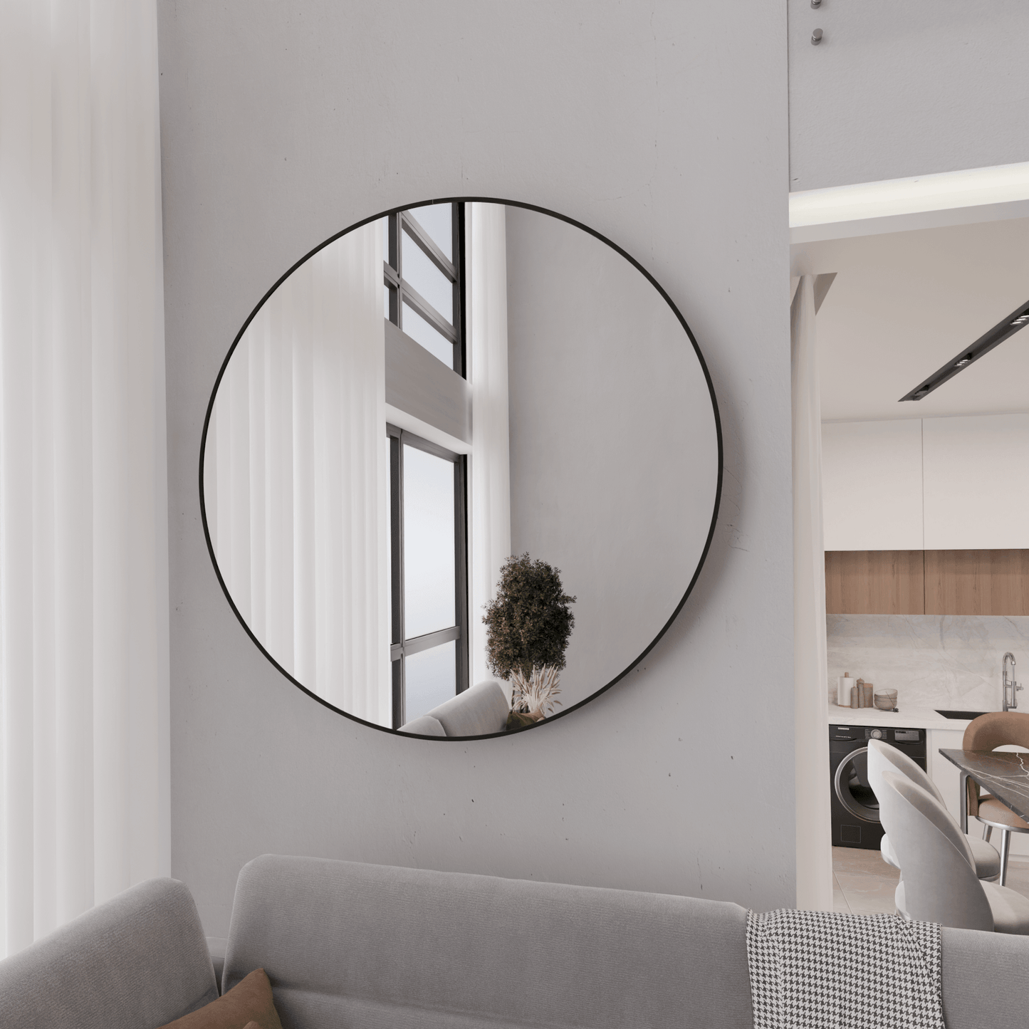 Lustro Ścienne Okrągłe SLIM - AD-INNOVATION