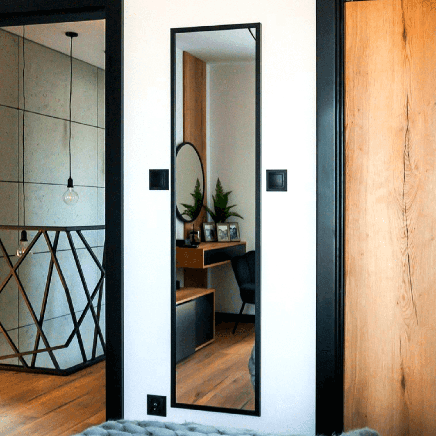 Lustro Ścienne Prostokątne LOFT na Wymiar - AD-INNOVATION