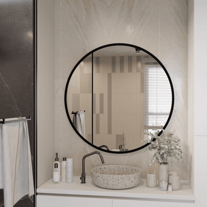 Lustro Ścienne Okrągłe LOFT na wymiar - AD-INNOVATION