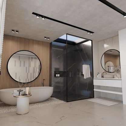 Lustro Ścienne Okrągłe LOFT na wymiar - AD-INNOVATION