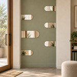 Halbovaler Spiegel 110 × 30 cm, ohne Befestigung – Produktbild 4