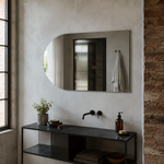 Halbovaler Spiegel 50 × 30 cm, mit Spiegelkleber – Produktbild 5