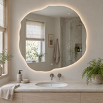 Unregelmäßiger LED-Spiegel FIBONA 140 × 140 cm, rahmenlos, Touchschalter – Produktbild 5