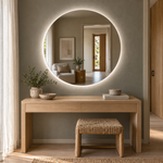 Runder LED-Spiegel Ø100 cm, rahmenlos, Touch-Schalter – Produktbild 5