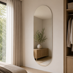 Ovaler Spiegel 120 × 200 cm, rahmenlos – Ansicht 4