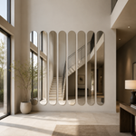 Ovaler Spiegel 120 × 290 cm, rahmenlos – Ansicht 1