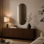 Ovaler Spiegel 20 × 100 cm, rahmenlos – Ansicht 1