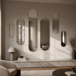Ovaler Spiegel 30 × 100 cm, rahmenlos – Ansicht 5