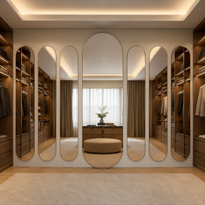 Lustro owalne 30x140 cm bez ramy - zdjecie 5