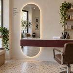 Ovaler LED-Spiegel 100 × 190 cm, Touch-Schalter – Produktbild 2