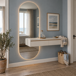 Ovaler LED-Spiegel 130 × 260 cm, Handgestensensor – Produktbild 4
