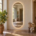 Ovaler LED-Spiegel 50 × 160 cm, Handgestensensor – Produktbild 1