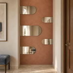 Halbovaler Spiegel 90 × 30 cm, mit Spiegelkleber – Produktbild 1