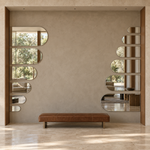 Halbovaler Spiegel 50 × 40 cm, mit Spiegelkleber – Produktbild 3