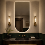 Halbovaler LED-Spiegel 100 × 250 cm, Touch-Schalter – Produktbild 5