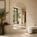 Bogenspiegel 70 × 150 cm, rahmenlos, mit Spiegelkleber – Ansicht 3
