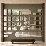 Halbovaler Spiegel 220 × 80 cm, ohne Befestigung – Produktbild 1