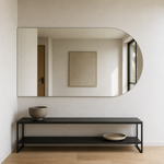 Halbovaler Spiegel 30 × 20 cm, ohne Befestigung – Produktbild 1