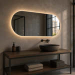 Ovaler LED-Spiegel 180 × 100 cm, Touch-Schalter – Produktbild 3
