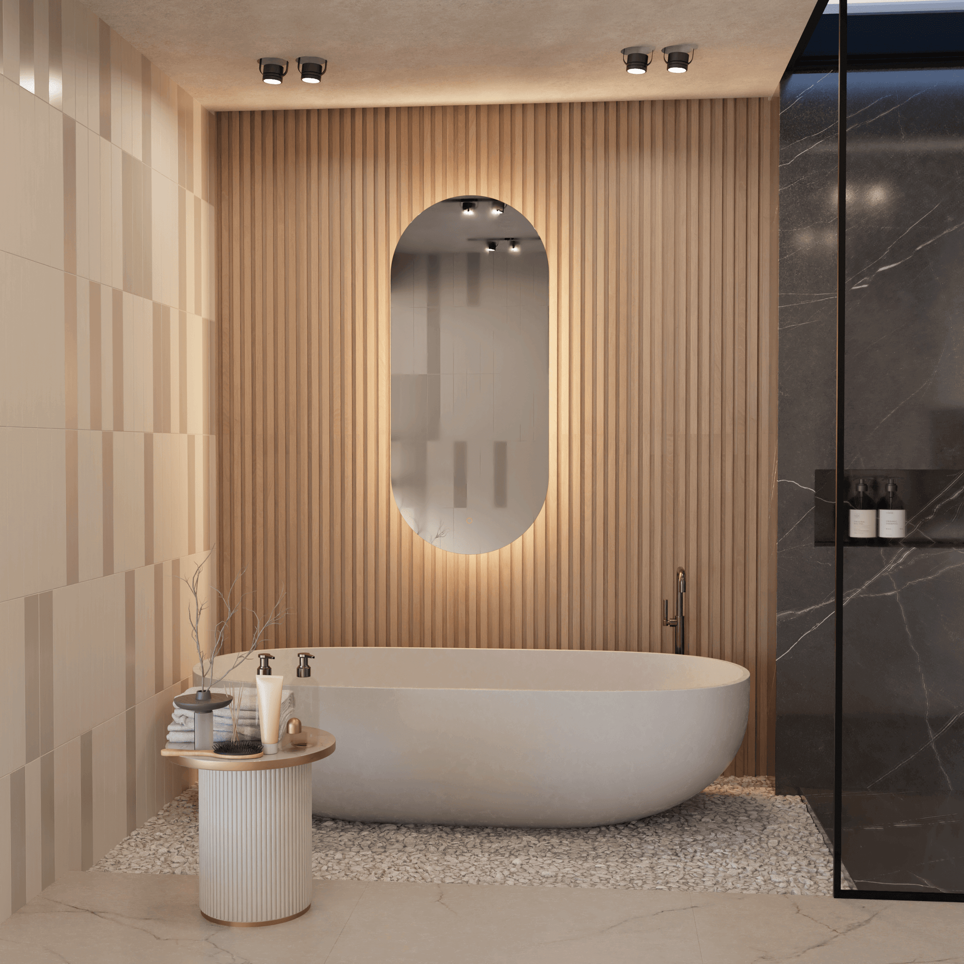 Lustro Podświetlane Owalne LED - AD-INNOVATION