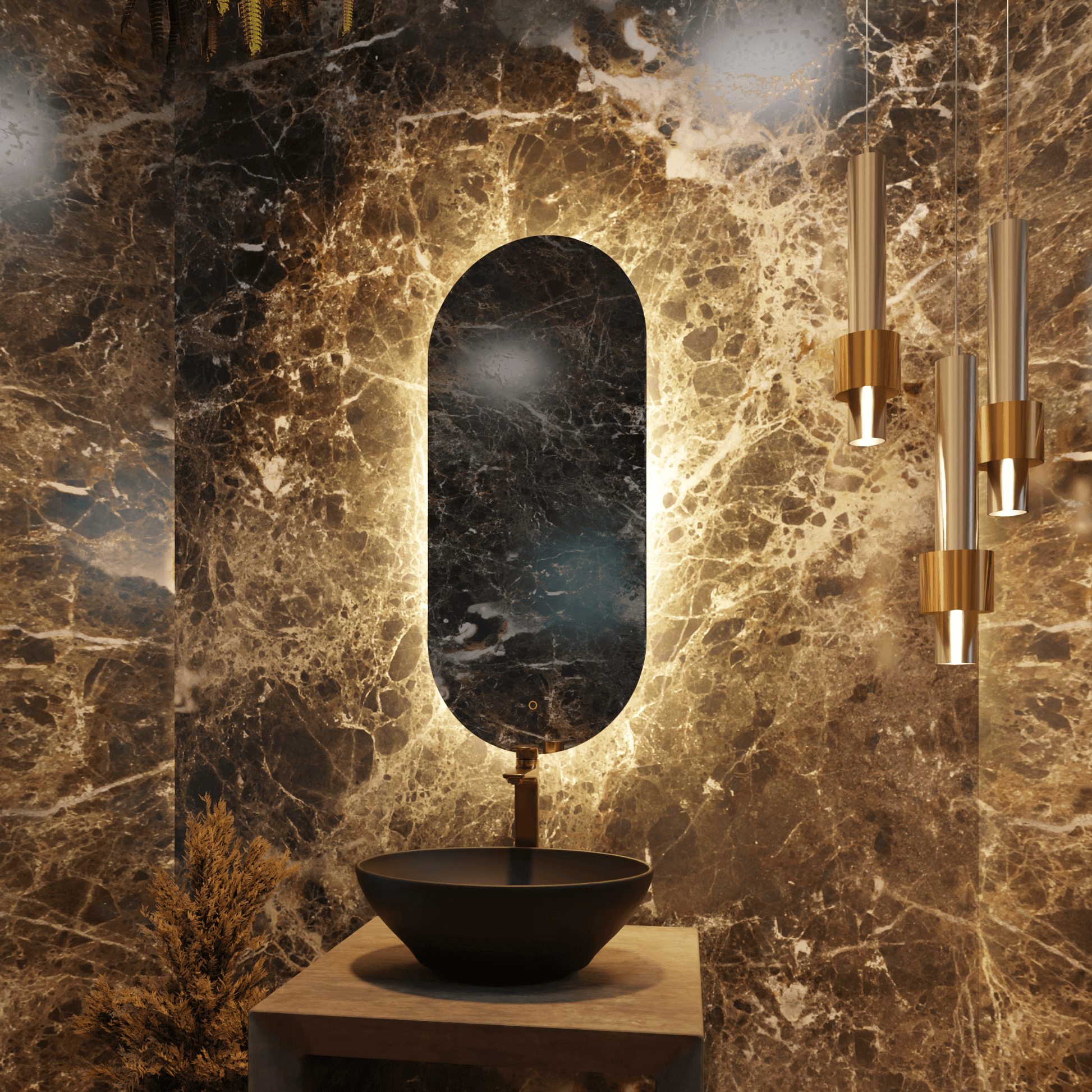 Lustro Podświetlane Owalne LED - AD-INNOVATION