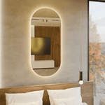 Ovaler Spiegel mit LED-Beleuchtung – AD-INNOVATION