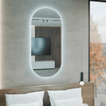 Ovaler Spiegel mit LED-Beleuchtung – AD-INNOVATION