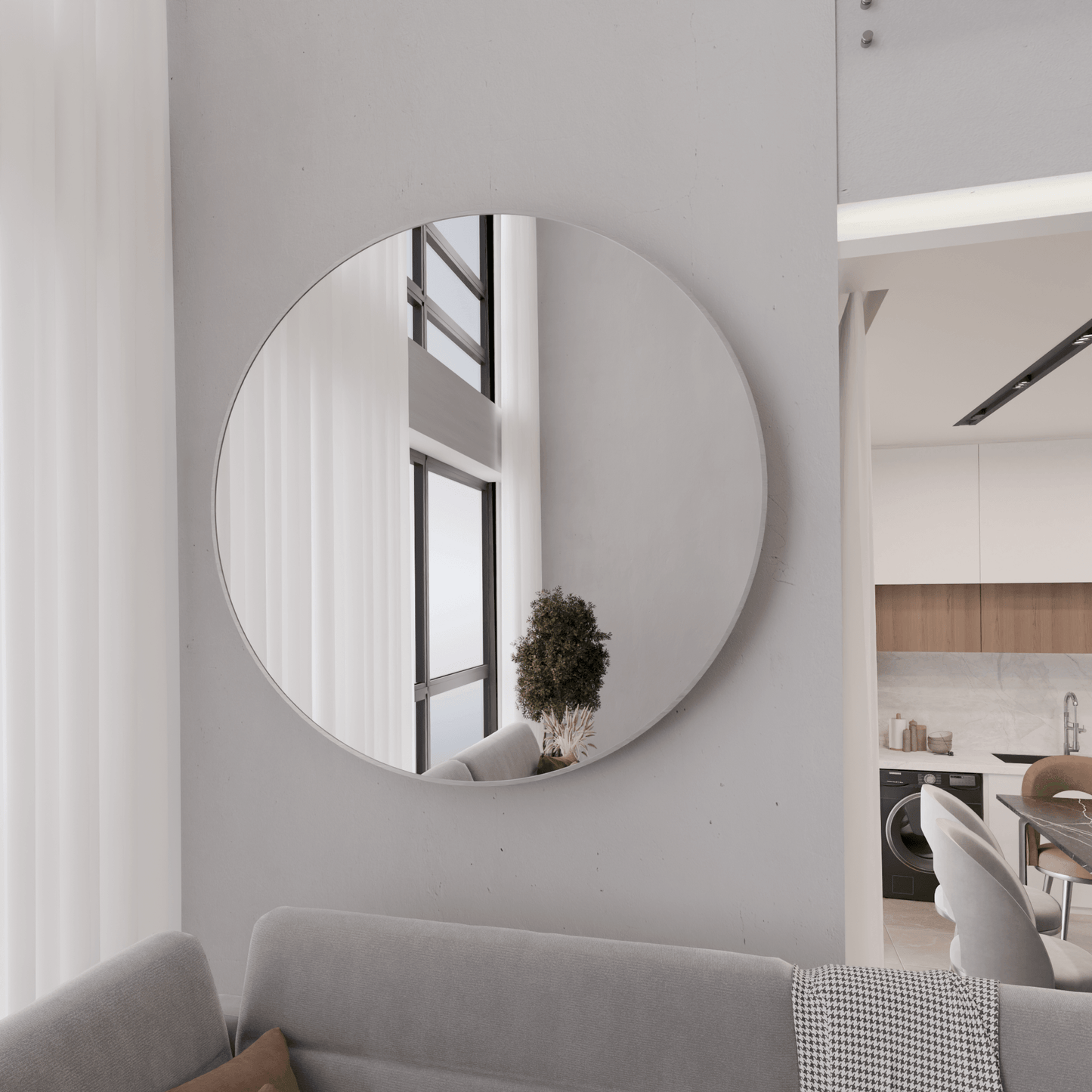 Lustro Ścienne Okrągłe SLIM - AD-INNOVATION