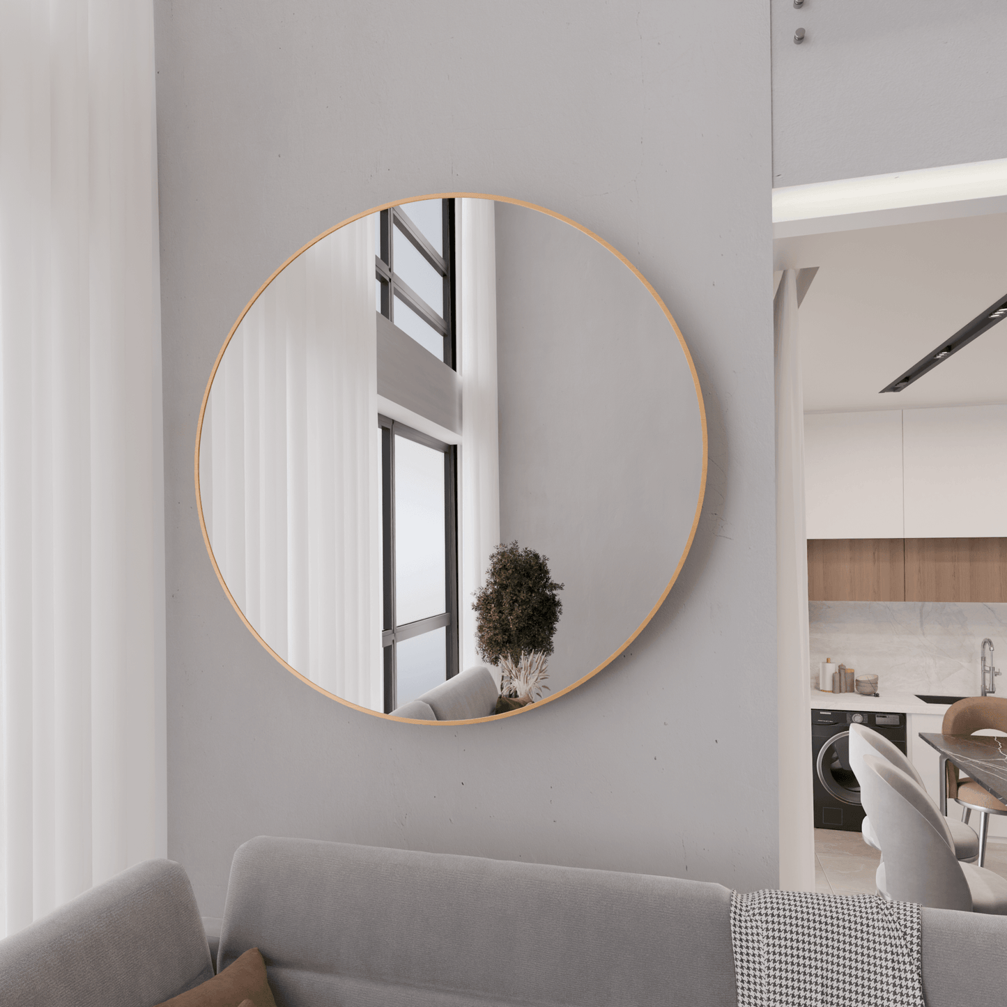 Lustro Ścienne Okrągłe SLIM - AD-INNOVATION